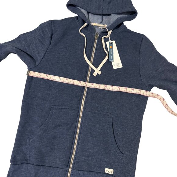 Marine Layer Navy Full-Zip Hoodie  size XS Lightweight & Soft pockets for men’s - Picture 4 of 11